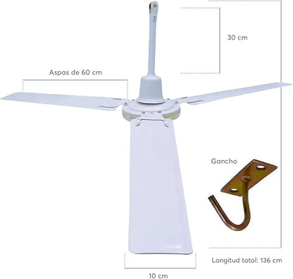 Ventilador de techo de 56" | Adir